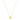 14k Yellow Gold High Polish Scribbles Heart Necklace