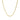 2.5mm 10k Yellow Gold Solid Diamond Cut Rope Chain