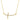 14k Yellow Gold Curved Crucifix Diamond Accented Necklace (.21cttw)