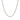 Sterling Silver Rhodium Plated Wheat Chain 1.3mm