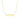 14k Yellow Gold Smooth Flat Horizontal Bar Style Necklace