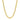 4.5mm 10k Yellow Gold Semi Solid Miami Cuban Chain