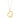 14k Yellow Gold Floating Heart Drop Pendant