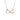 Sterling Silver Two Toned Mom Necklace with Cubic Zirconias