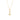 14k Yellow Gold Cable Chain with Anchor Pendant