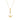 14k Yellow Gold Cable Chain with Anchor Pendant