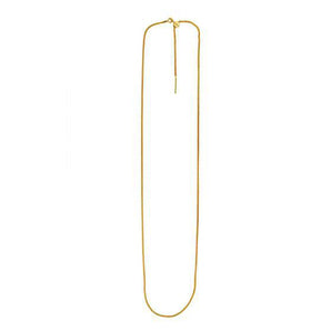 Endless Adjustable Wheat Chain in 14k Yellow Gold (1.1mm)