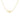 14k Yellow Gold Necklace with Interlocking Petite Rectangles