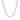 Sterling Silver Rhodium Plated Wheat Chain 2.6mm