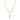 14k Yellow Gold Double-Strand Chain Necklace with Puff Moon and Star