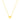 14k Yellow Gold Polished Mini Heart Necklace