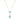 14k Yellow Gold Necklace with Pear-Shaped and Cushion Blue Topaz Briolettes