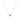 14k Yellow Gold 17 inch Necklace with Round Amethyst