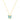 14k Yellow Gold High Polish Butterfly Turquoise Paste Necklace