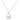 Sterling Silver 18 inch Necklace with Polished Disc with Diamond