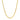 2.6mm 10k Yellow Gold Classic Solid Miami Cuban Chain