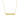 14k Yellow Gold Chain Necklace with a Shiny Flat Bar