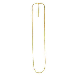 Endless Adjustable Cable Chain in 14k Yellow Gold (1.7mm)