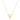 14k Yellow Gold High Polish Elongated Heart Necklace