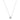 14k White Gold High Polish Scribbles Heart Necklace