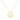 14k Yellow Gold Necklace with Cat Symbol in Mother of Pearl