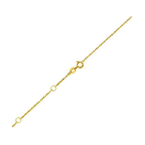 Double Extendable Rope Chain in 14k Yellow Gold (1.3mm)