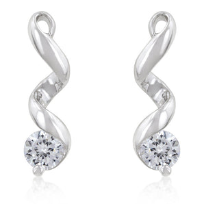 Solitaire Drop Earrings