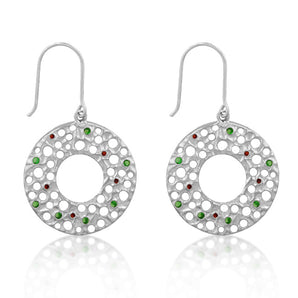 Red and Green Earrings