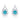 Christal 2.3ct Aqua CZ Rhodium Classic Drop Earrings