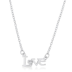 Love Script Necklace