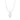 Rhodium Plated Crystal Leaf Necklace