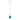 Lori 10.9ct Aqua CZ Rhodium Classic Drop Lariat Necklace