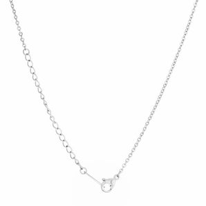 Arianna Rhodium Stainless Steel Arrow Necklace