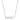 Luck Rhodium Stainless Steel Bar Script Necklace