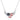 .14 Ct Patriotic Winged Heart Necklace with CZ Accents
