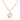 Rose Goldtone Sunburst Necklace