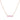 Rose Gold Plate Pink Opal Bar Necklace