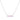 Rhodium Plate Pink Opal Bar Necklace