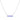 Rhodium Plated Purple Opal Bar Neckalce