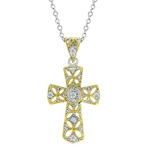 Veiled Cross Pendant