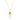 Golden Elegant Teardrop Crest Pendant