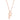 Elaina Rose Gold Stainless Steel F Initial Necklace