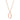 Elaina Rose Gold Stainless Steel O Initial Necklace