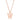 Elaina Rose Gold Stainless Steel W Initial Necklace