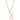 Elaina Rose Gold Stainless Steel X Initial Necklace