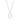 Elaina Rhodium Stainless Steel O Initial Necklace