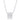 Dreya 1.1ct CZ Rhodium Stainless Steel Necklace