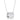 Dreya 1.1ct CZ Rhodium Stainless Steel Necklace