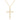 Delicate Vintage Gold Plated Clear CZ Cross Pendant