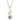 Rhodium Plated Finish Twist Pendant